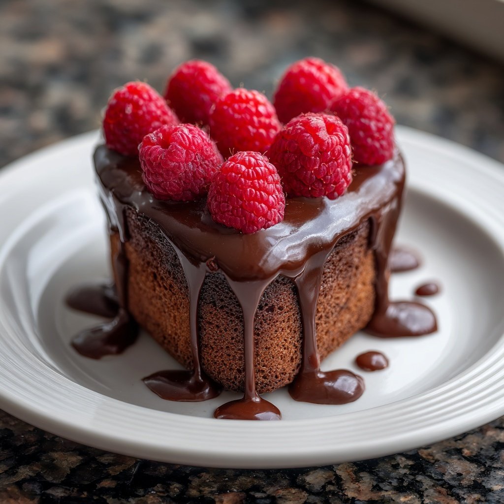 Mini Heart Cake with Chocolate Sponge