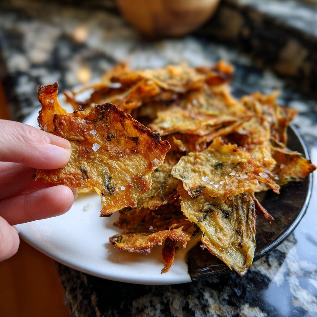 Crispy Eggplant Veggie Chips