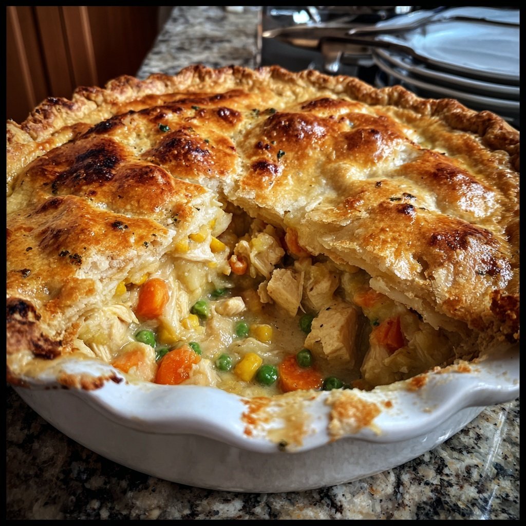 Chicken Pot Pie With Flaky Crust