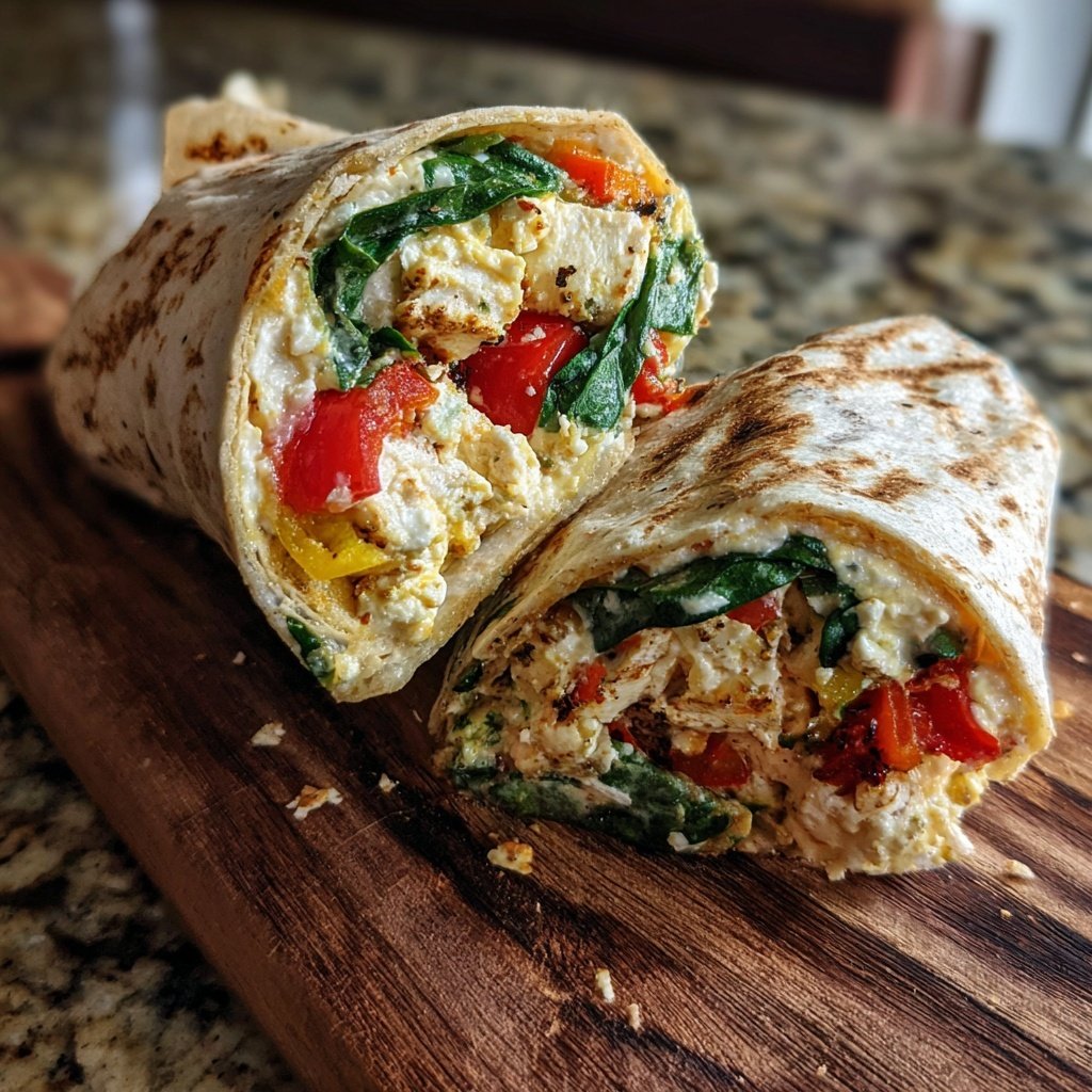 High Protein Cottage Cheese Wrap