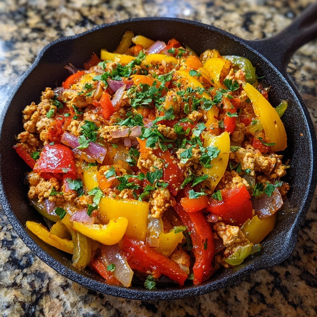 Ground Chicken Taco Skillet