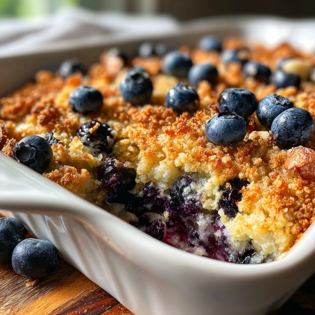 Blueberry Almond Yogurt Breakfast Bake